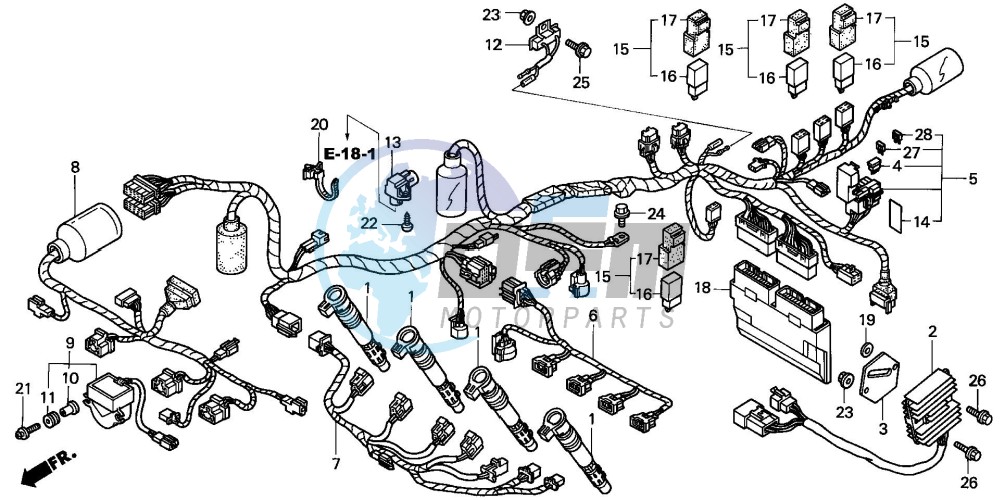 WIRE HARNESS (CBR900RR2,3)