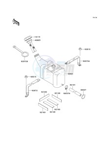 JT 1100 C [1100 STX D.I.] (C1) [1100 STX D.I.] drawing OIL TANK