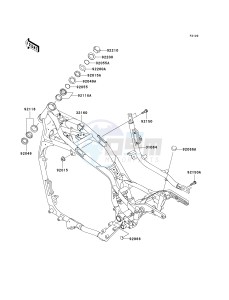 VN 1500 T [VULCAN 1500 CLASSIC] (6F) T6F drawing FRAME