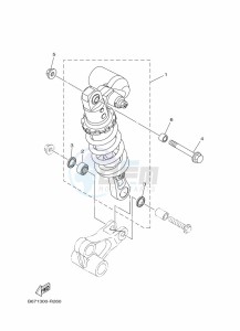 MT-10 MTN1000 (B67S) drawing REAR SUSPENSION