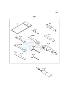 Z300 ABS ER300BGF XX (EU ME A(FRICA) drawing Owner's Tools