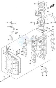 DF 300B drawing Throttle Body