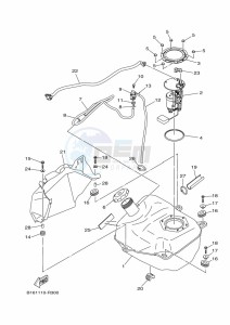 YFM700FWAD YFM70GPHK (B4FJ) drawing FUEL TANK