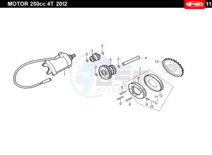 TANGO-250CC-4T-WHITE drawing STARTER MOTOR