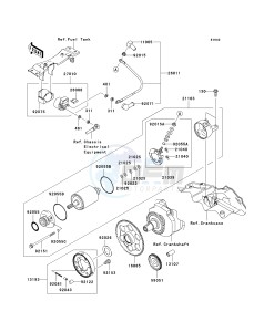 EX250 J [NINJA 250R] (J8F-J9FA) J8F drawing STARTER MOTOR