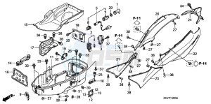 FES125B drawing BODY COVER/ LUGGAGE BOX