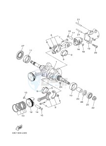 XP500 TMAX T-MAX 530 (2PWL) drawing CRANKSHAFT & PISTON