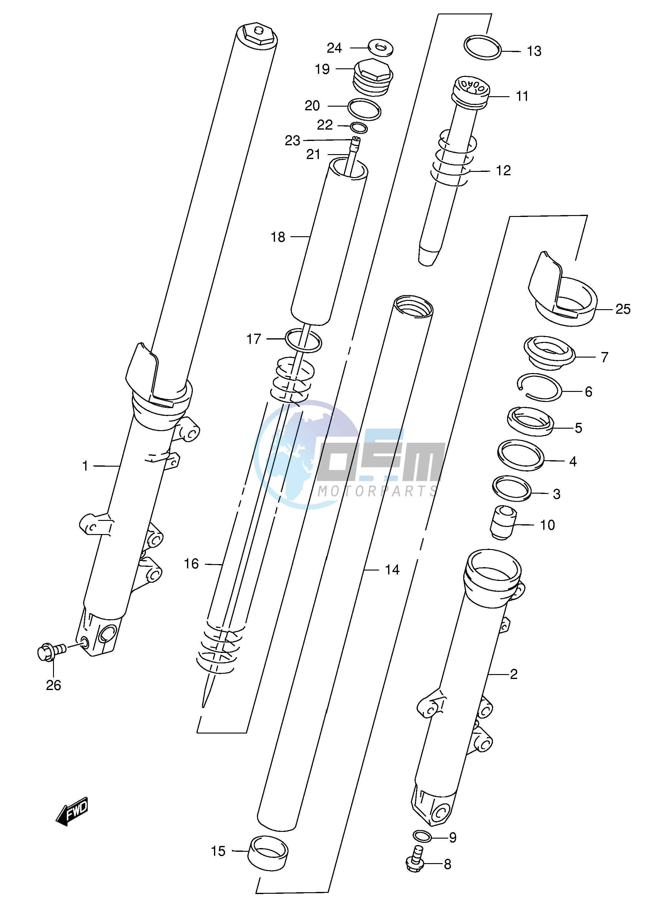 FRONT DAMPER (MODEL K3)