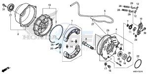 TRX420FE1H Europe Direct - (ED) drawing REAR BRAKE PANEL