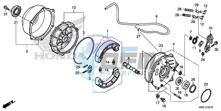 REAR BRAKE PANEL