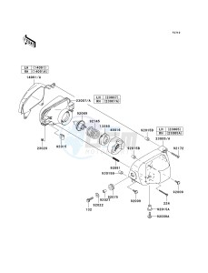 KSV 700 A [KFX 700] (A6F-A9F) A8F drawing HEADLIGHT-- S- -