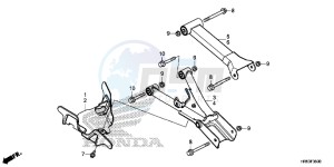 TRX500FM6G TRX680 Europe Direct - (ED) drawing REAR ARM