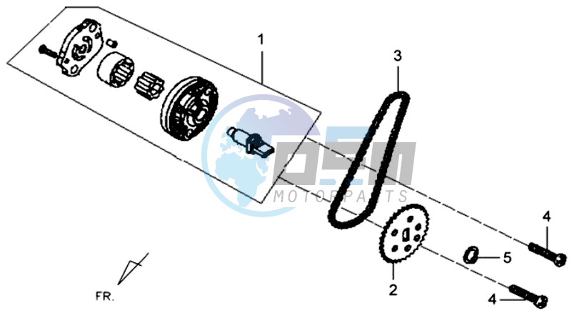 OIL PUMP / V-BELT OIL PUMP