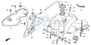 XR80R drawing FUEL TANK