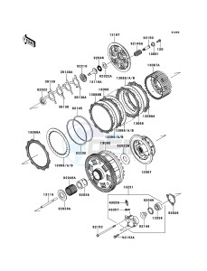 ZZR1400_ABS ZX1400FDFA FR GB XX (EU ME A(FRICA) drawing Clutch