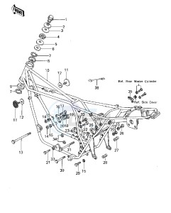 KZ 1000 A [KZ1000] (A1-A2A) [KZ1000] drawing FRAME_FRAME FITTINGS -- 77-78 A1_A2_A2A- -