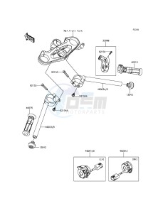 NINJA H2 ZX1000NFF XX (EU ME A(FRICA) drawing Handlebar