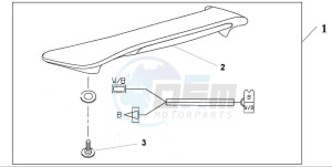 GL1800 drawing REAR SPOILE*NH1Z*