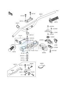 KX 250 L [KX250] (L2) [KX250] drawing HANDLEBAR