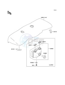 KVF360 4x4 KVF360A8F EU GB drawing Headlight(s)