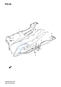 AN650 (E2) Burgman drawing SIDE LEG SHIELD (MODEL K6)