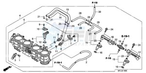 CBR1000RR9 UK - (E / MKH MME REP) drawing THROTTLE BODY