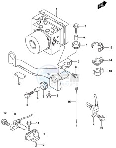 AN650 BURGMAN drawing HYDRAULIC UNIT