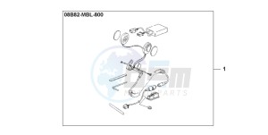 NT650V DEAUVILLE drawing HEADSET KIT