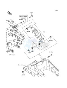 VERSYS KLE650B7F GB XX (EU ME A(FRICA) drawing Suspension/Shock Absorber