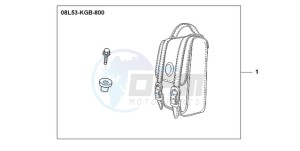 VT750CA9 Australia - (U / MME SPC) drawing LEATHER BACKREST BAG