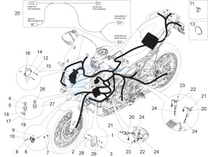 ETV 1200 Caponord Rally USA USA drawing Front electrical system