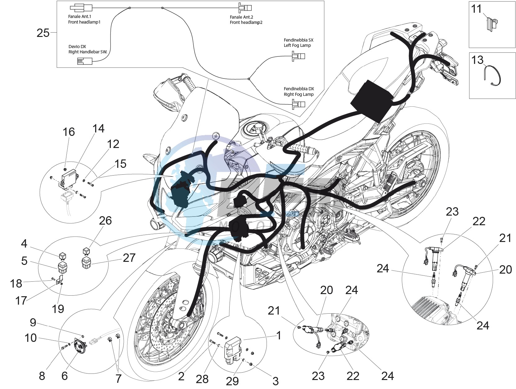 Front electrical system