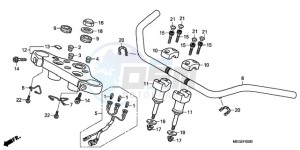 VT750C9 Australia - (U / MK) drawing HANDLE PIPE/TOP BRIDGE