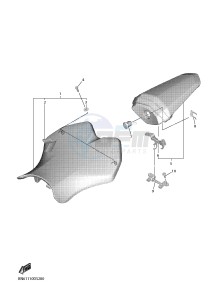 YZF-R6 YZF600 R6 (BN6A) drawing SEAT