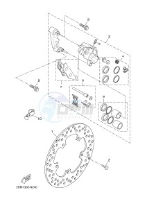 YP125RA (ABS) X-MAX 125 ABS (2DMG 2DMG) drawing FRONT BRAKE CALIPER