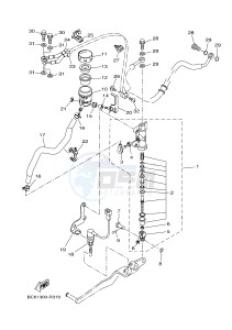 MTT690-A MT-07 TRACER TRACER 700 (BC61 BC61 BC61) drawing REAR MASTER CYLINDER