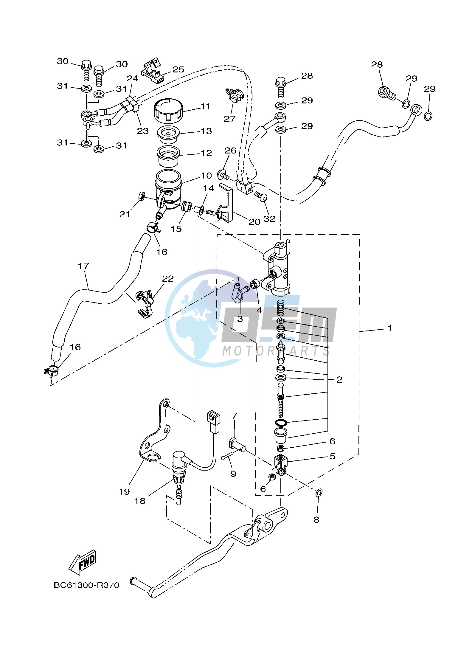 REAR MASTER CYLINDER