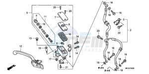 CBF10009 Ireland - (EK) drawing FR. BRAKE MASTER CYLINDER (CBF1000)