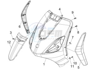 Fly 50 4t drawing Front shield