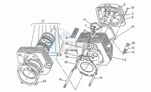 Nevada 350 drawing Cylinder head