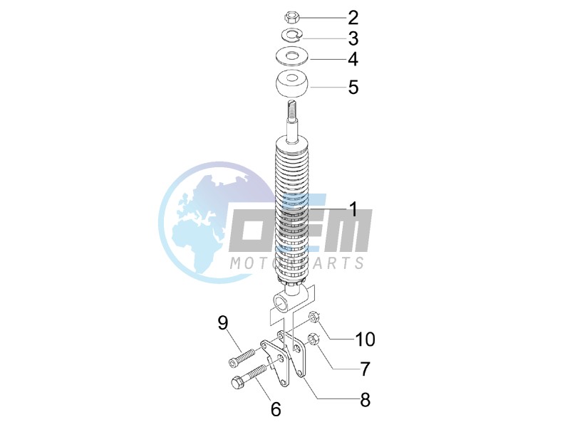 Rear suspension - Shock absorber - s