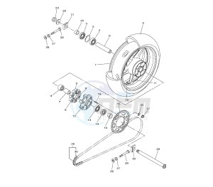 FZ1-N 1000 drawing REAR WHEEL