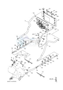 YXC700E YXC700PF VIKING VI (2US3) drawing RADIATOR & HOSE