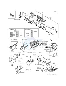 NINJA ZX-10R ZX1000JFF FR XX (EU ME A(FRICA) drawing Chassis Electrical Equipment