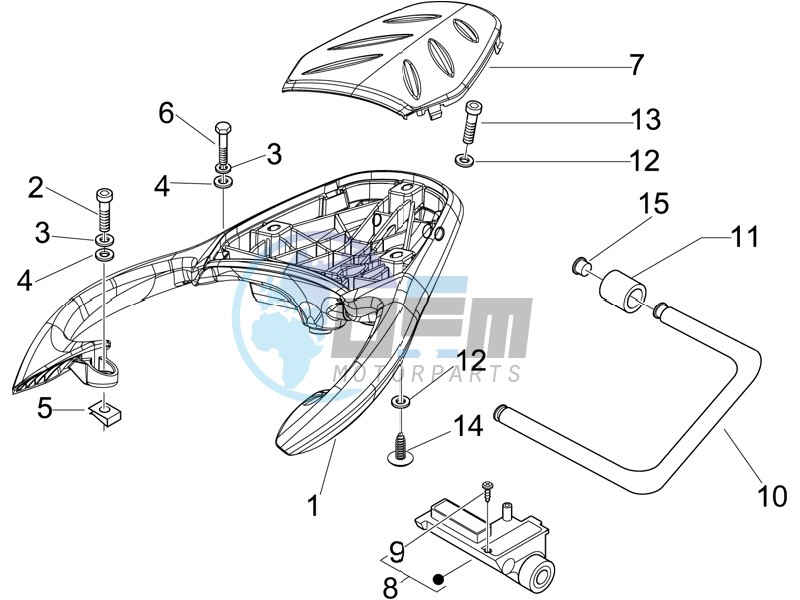 Rear luggage rack