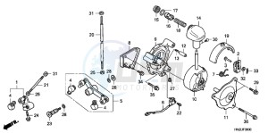 TRX500FAB drawing SELECT LEVER