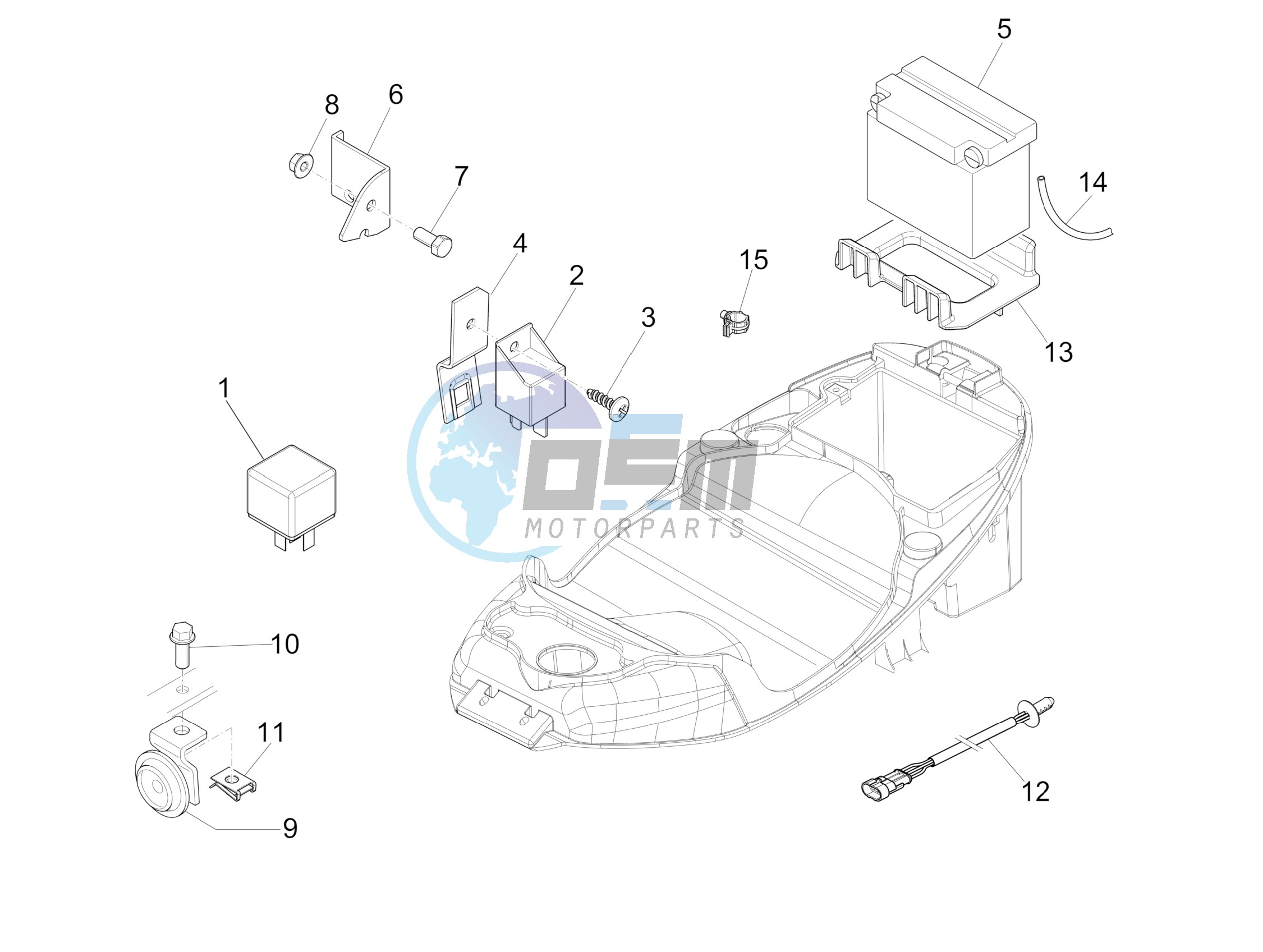 Remote control switches - Battery - Horn