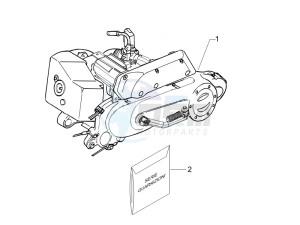 LXV 50 2T drawing Engine assembly