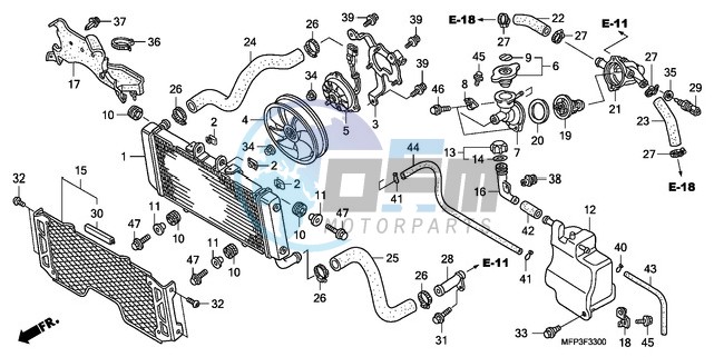 RADIATOR (CB1300/CB1300S)