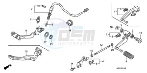 CB1300S9 Australia - (U / BCT MME TWO TY2) drawing PEDAL